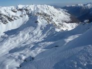 Salendo al Sautron, il traverso dal Forcellina