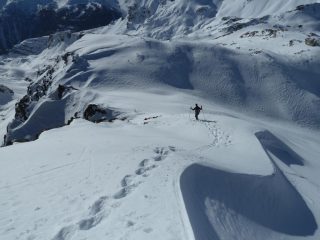Facile discesa dalla cima