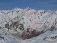 Mappa percorso Monte La Vigna