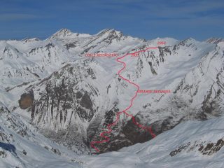 Mappa percorso Monte La Vigna