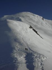 Colle Sagneres e pendio sommitale.