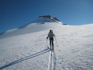 In vista della cima dell'Albaron