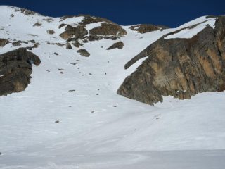Discesa dalla vetta