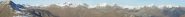 Panorama sul versante Sud dell'intera catena delle Alpi Liguri