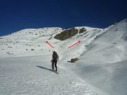 a sx punta Rasciassa a dx cima delle Barre