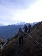 tratti con le corde fisse...