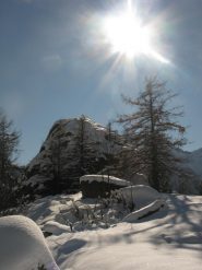 la borgata della Mea 1525 m e il Bec 1550 m