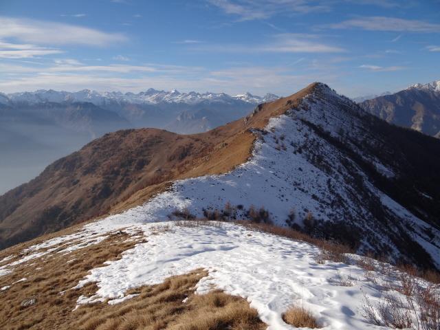 la dorsale verso Bec di Nana e monte Ciarma