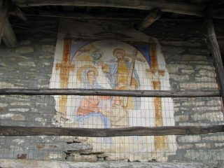 Resti di dipinto ad Avranco sup.