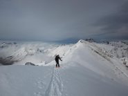 la dorsale che unisce l'Enclausetta al Ventasuso