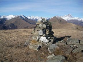 il birrone e il monviso dal mont cornet
