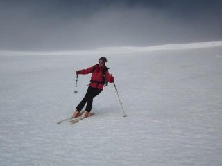 in discesa sotto la cima...bellissima!!!