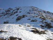 Inizio del pendio verso la madonnina di cima Motta.