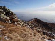  la massima elevazione e giu verso il poggio Frassati