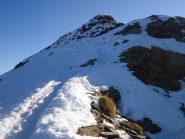 il tratto finale innevato