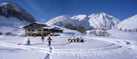 l'arrivo al Riondet....