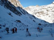 Salendo nel vallone del Carro