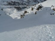 in salita guardando sotto