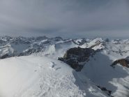 dalla vetta guardando verso Chambeyron