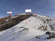 05 - arrivando in prossimità del pendio ripido, la traccia seguita