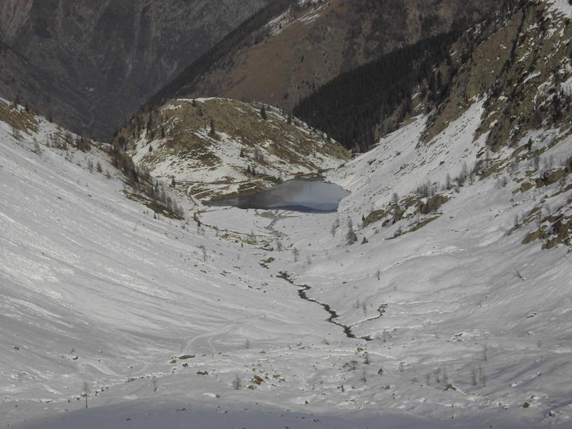 Parte bassa del Vallone di Collalunga e Lago di S.Bernolfo.