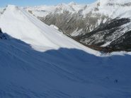 L'arpeline ben frequentata ed il suo insidioso versante Est