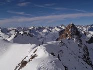 sulla cresta finale della cima ovest del Becco 