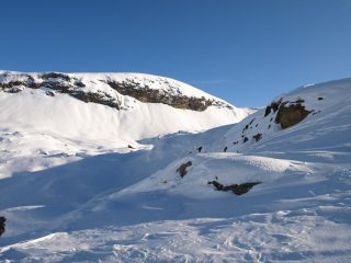 Il Monte Rascias scendendo a valle