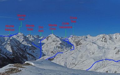 Itinerario visto dal Gorfi nel 2010