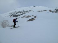 Il pendio Sud della Cima Test
