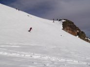 poco sotto la cima