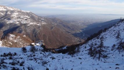 scendendo verso Mont Pont