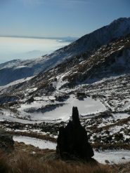 Roccione con dito indice puntato verso grandi obiettivi