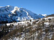 la poca neve del tratto inferiore