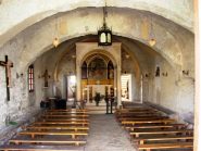 interno dell'abbazia (trovata apeta una sola volta alcuni anni fa)