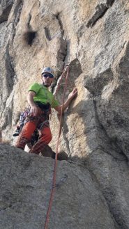 L4 baudo all'attacco del muro 6a