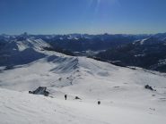 I pendii visti dalla cima