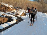 Sulla strada per il col Granon