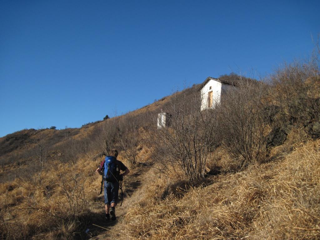 Arrivando alla cappella dela Madonna della Neve