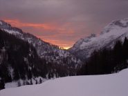 Alba dal parcheggio del Devero