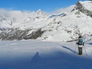 Il vallone di Salita con Cervino e Becca di Aran