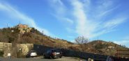 dal parcheggio, da sx a dx: Forte Sperone, Baracche, Forte Puin
