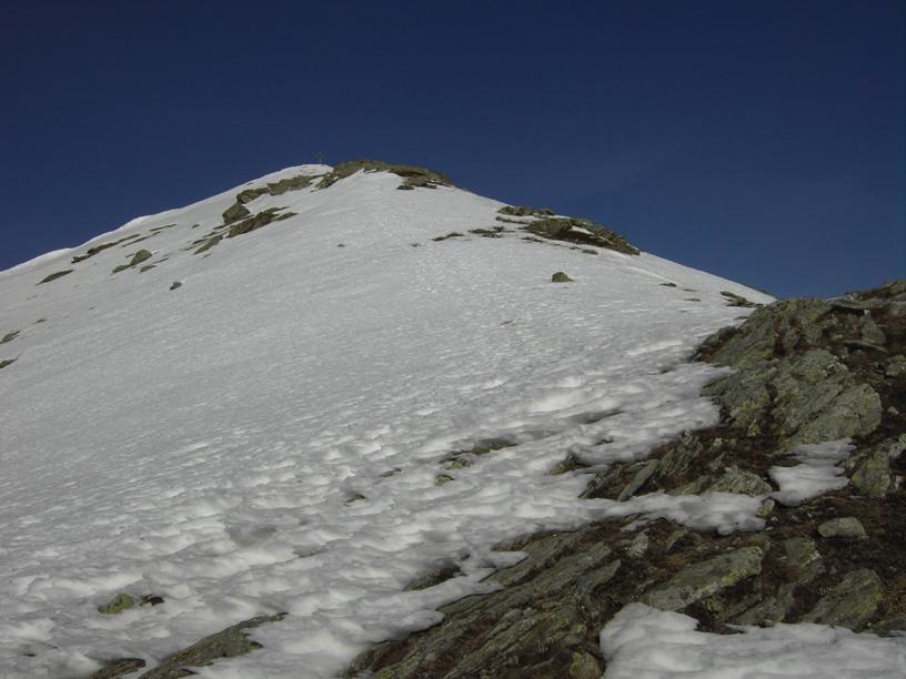 Pochi metri alla vetta.