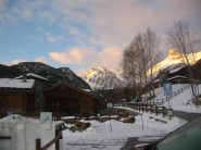 Envers du Lac Gelé nel sole del mattino