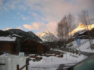 Envers du Lac Gelé nel sole del mattino