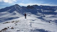 in discesa dal crestone sommitale (1-1-2012)
