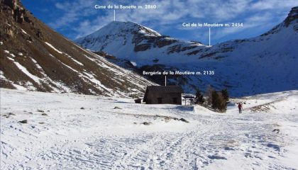 l'arrivo alla Bergerie de la Moutière (1-1-2012)