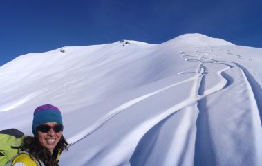 in vista della cresta...