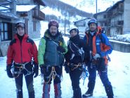 Il gruppo: Paolo, Roby, Silvia, Luca