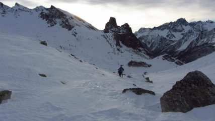 il primo tratto di vallone appena risalito (7-1-2012)